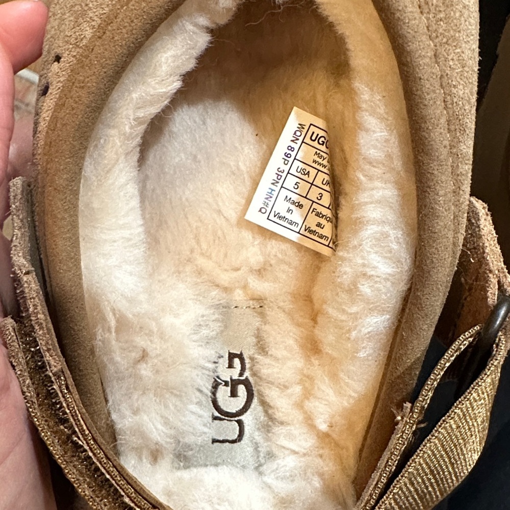 UGG Tan Suede Slip-On Shoes - Picture 5 of 11